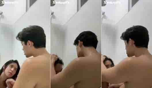 Bokep abg genjot pacarnya sebelum mandi